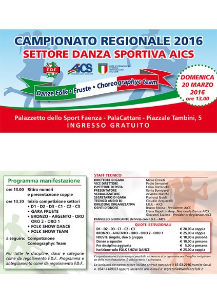 Campionato regionale Faenza 2016